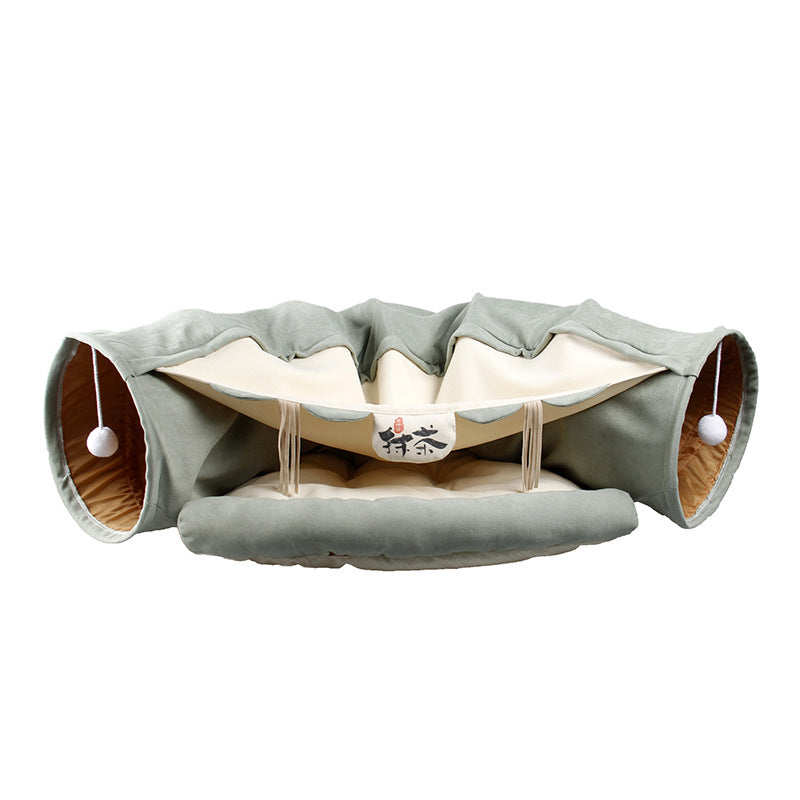 Cat Bed with Tunnel