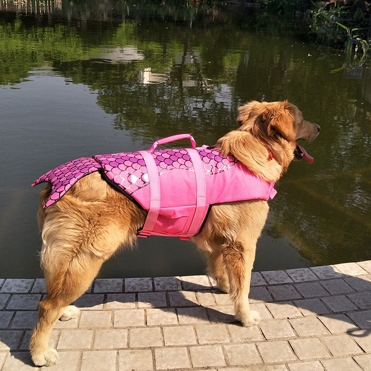 DOG LIFE JACKET WITH HIGH BUOYANCY- Mermaid/ Shark