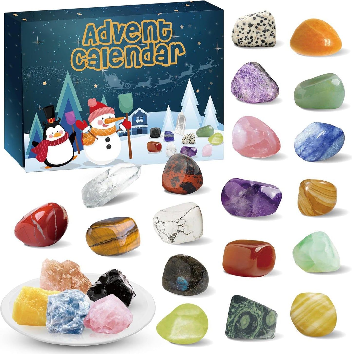 Christmas Calendar Stone Box