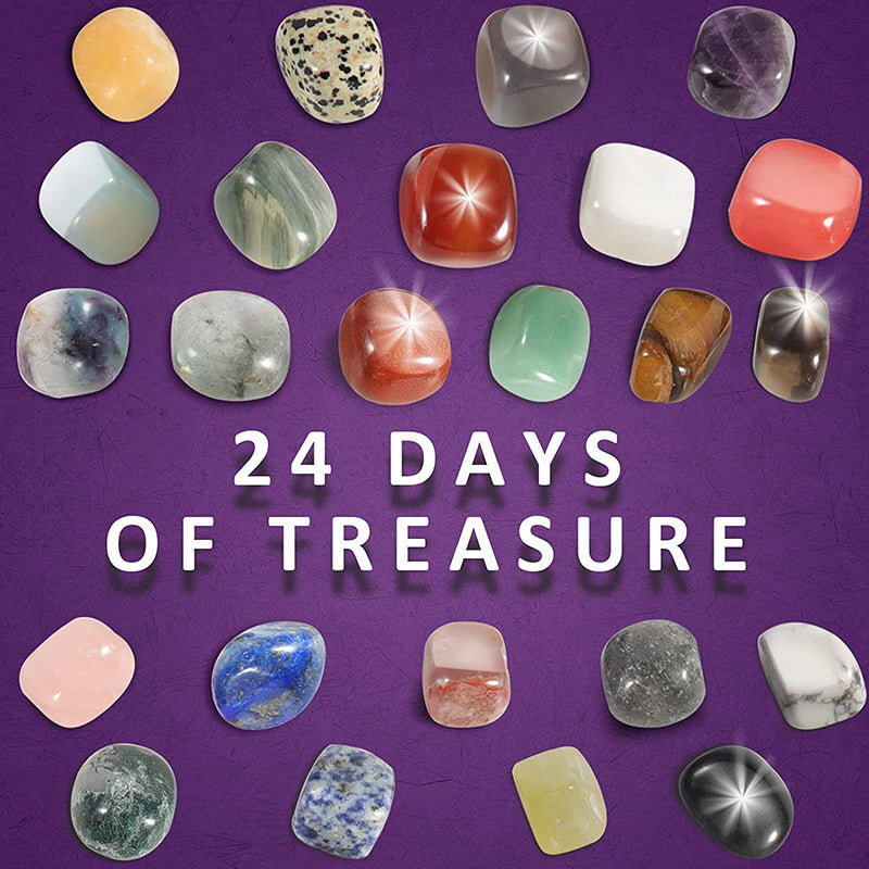 24-day Christmas advent countdown Crystal box