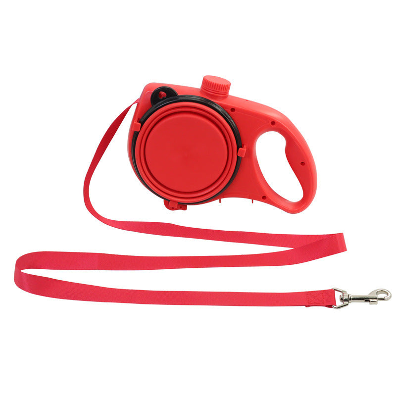 Three-in-one portable pet leash