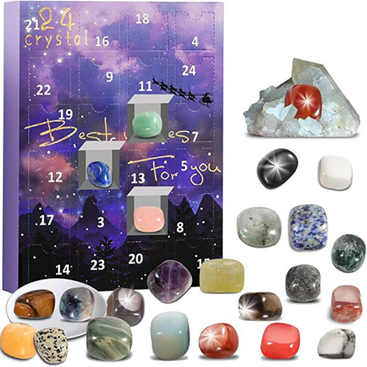 24-day Christmas advent countdown Crystal box