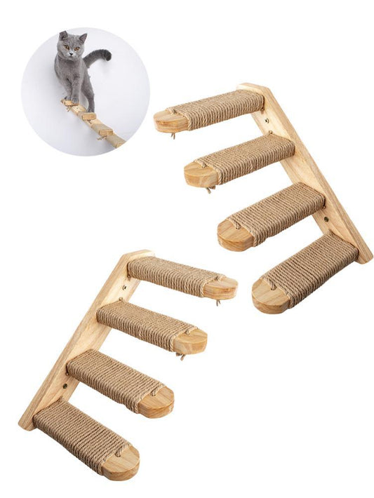 Cat Climbing Stairs