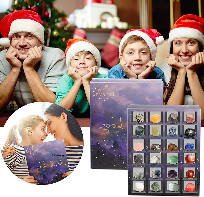 24-day Christmas advent countdown Crystal box