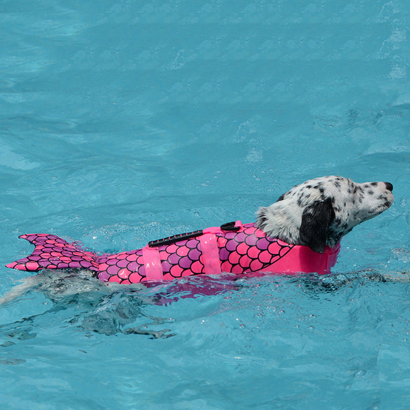 DOG LIFE JACKET WITH HIGH BUOYANCY- Mermaid/ Shark