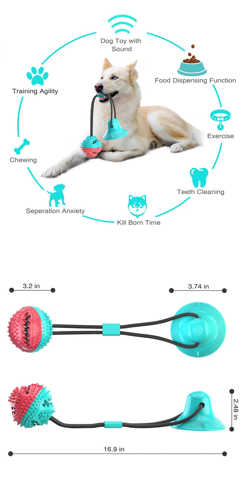 Dog Leaking Ball Toys